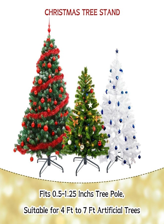 Gloreyan Metal Christmas Tree Stand, 15.7 Inch Replacement Xmas Tree Stand Base Universal Folding Tree Stand for 3 Ft to 7 Ft Christmas Artificial Trees Fake Tree, Fits 0.5-1.25 Inch Tree Pole, Green - Image 4
